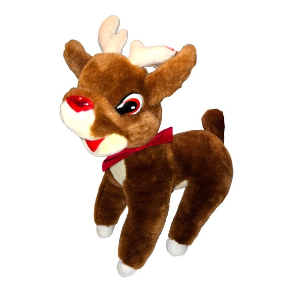 Vintage Applause Rudolph The Red Nosed Reindeer Plush Stuffed Animal Doll 14” - Picture 2 of 9